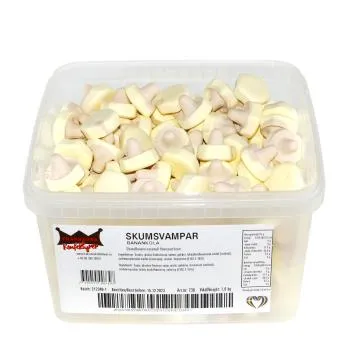 Franssons Banane Karamell Schaumzucker Pilze 1Kg