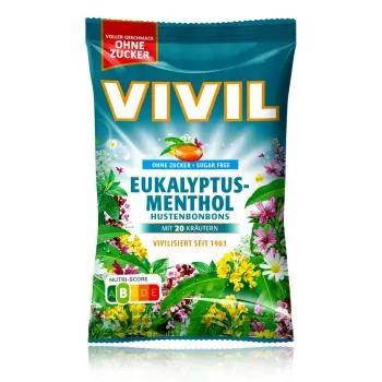 VIVIL Hustenbonbons Eukalyptus Menthol zuckerfrei 120g
