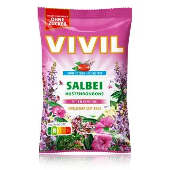 VIVIL Hustenbonbons Salbei zuckerfrei 120g