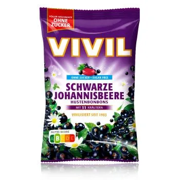 VIVIL Hustenbonbons Schwarze Johannisbeere 120g