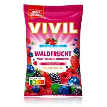 VIVIL Multivitamin Bonbons Waldfrucht zuckerfrei 90g