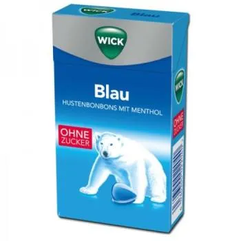 Wick Blau Hustenbonbon ohne Zucker 46g